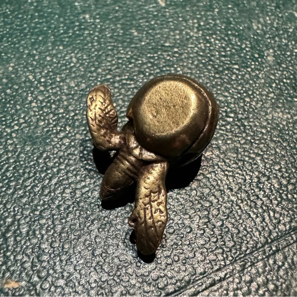 Tiny Brass Sea Turtle Vintage-style Sculpture Desk Decor - Picture 6 of 8